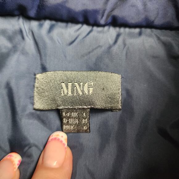 MNG Jacket Womens M Quilted puffed Twill Bomber Retro glam Streetwear corpcore - Picture 3 of 10